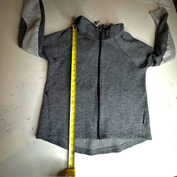 Puma Womens Charcoal Colorblock Solid DRY-CELL Hooded Sweatshirt Sz Medium - Picture 13 of 16